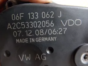 Заслонка дроссельная электрическая VW Tiguan 2007-2011 VW Tiguan 2011-2016 (06F133062J) — фото 7