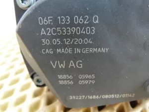Заслонка дроссельная электрическая VW Tiguan 2007-2011 VW Tiguan 2011-2016 (06F133062Q) — фото 7