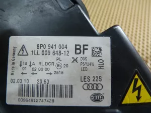 Фара Audi A3 [8PA] Sportback 2004-2013 (8P0941004BF 8P0941003BF 8K0941597C) — фото 18