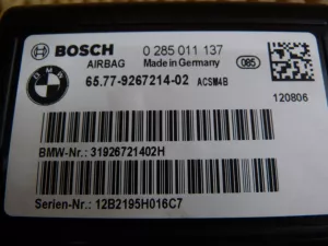 Блок управления AIR BAG BMW 1-serie F20/F21 2011-2019 (65779267214) — фото 6