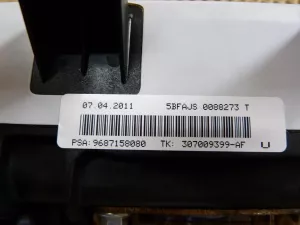 Подушка безопасности пассажирская в торпедо Citroen DS4 2011-2015 (8217F5) — фото 13