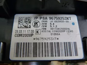 Переключатель подрулевой в сборе Citroen DS4 2011-2015 (6243C7) — фото 23