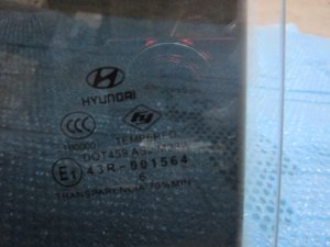 Стекло двери задней левой Hyundai Accent II (+TAGAZ) 2000-2012 (8341025000) — фото 2