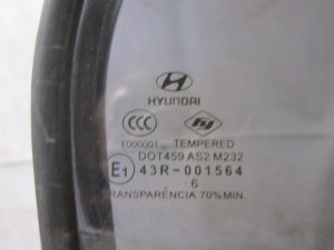 Стекло двери задней правой (форточка) Hyundai Accent II (+ТАГАЗ) 2000-2012 (8357125000) — фото 3