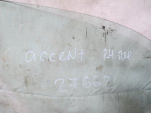Стекло двери передней правой Hyundai Accent II (+ТАГАЗ) 2000-2012 (8242025000) — фото 4