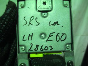 Датчик AIR BAG BMW 5-серия E60/E61 2003-2009,6-серия E63 2004-2009 (ЛЕВЫЙ 65776942099) — фото 6