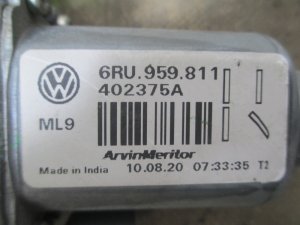 Моторчик стеклоподъемника задний правый VW Polo (Sed RUS) 2011> (2 КОНТАКТА 6RU959811) — фото 3