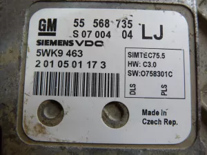Блок управления двигателем Opel Astra H / Family 2004-2015 (55568735) — фото 6