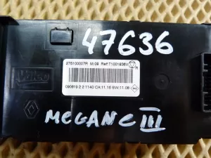 Блок управления климатической установкой Renault Megane III 2009-2016 (275100007R) — фото 13