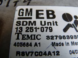 Блок управления AIR BAG Opel Astra H / Family 2004-2015 — фото 6