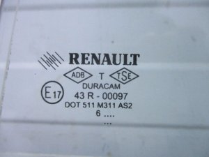 Стекло двери задней левой форточка Renault Megane (2002-2006) — фото 2