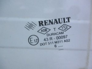 Стекло двери задней левой Renault Megane (2002-2006) — фото 2
