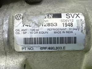 Компрессор кондиционера Volkswagen Quest 4 (RE52) 2009-2017 6RF820803E — фото 13