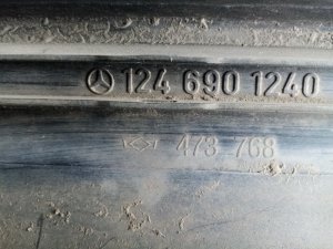 Накладка на порог наружная правая Mercedes-Benz E-Class (1987-1993) — фото 3