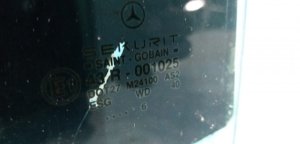 Стекло двери задней левой Mercedes-Benz E-Class (1995-1999) — фото 4