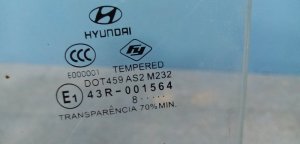 Стекло двери задней левой Hyundai Accent (1999-2012) — фото 3