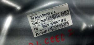 Стеклоподъемник механический задний левый Kia Ceed (2006-2010) — фото 2