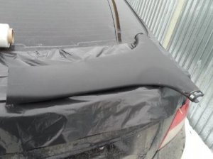 Обшивка стойки передняя левая нижняя - удалить Hyundai Solaris (2010-2014) — фото 1