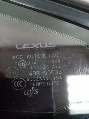 Стекло кузовное глухое левое Lexus RX270 (2010-2012) — фото 4