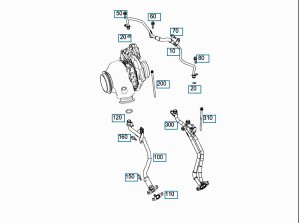 Маслопровод Mercedes E220 D Amg 4Matic W213 OM654 — фото 3