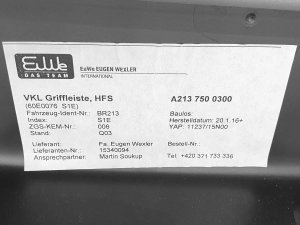 Накладка багажника Mercedes E220 D Amg 4Matic W213 — фото 6