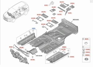Защита днища кузова левая Hyundai Santa Fe 2019 — фото 6