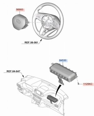 Подушка безопасности пассажира Hyundai Santa Fe G4FТ 2021 — фото 11